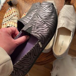 Three pairs of Toms 8.5